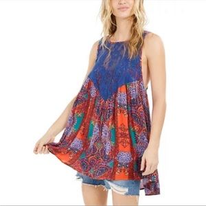FREE PEOPLE Count Me In Trapeze TOP S NWT